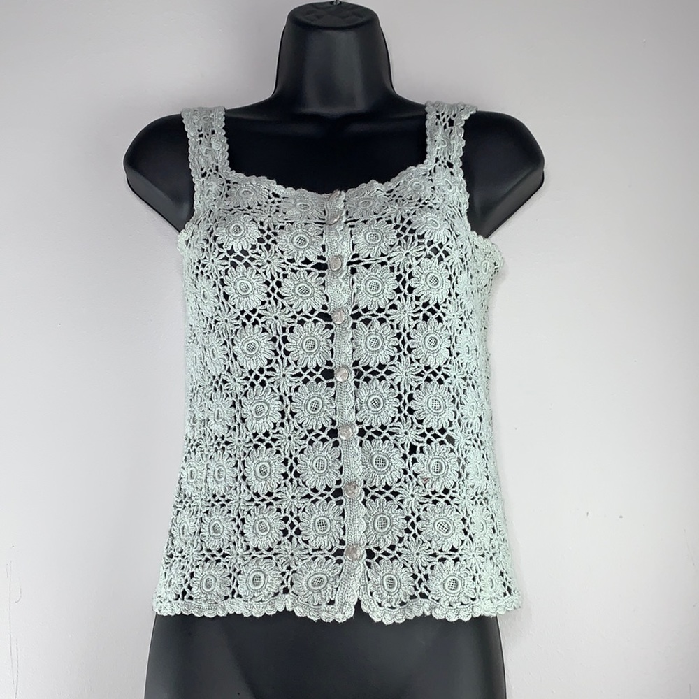 Handmade button front closure camisole